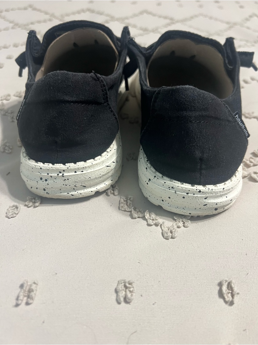 Hey Dude Wendy Size 9 Black Casual Comfort Slip On Shoes Good Condition - Picture 5 of 9